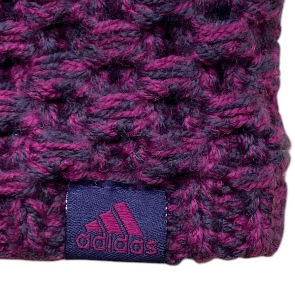 Adidas Crestline Waffle Knit Fleece Lined Headband Purple Gorpcore Sporty Ski-OS - Picture 2 of 9